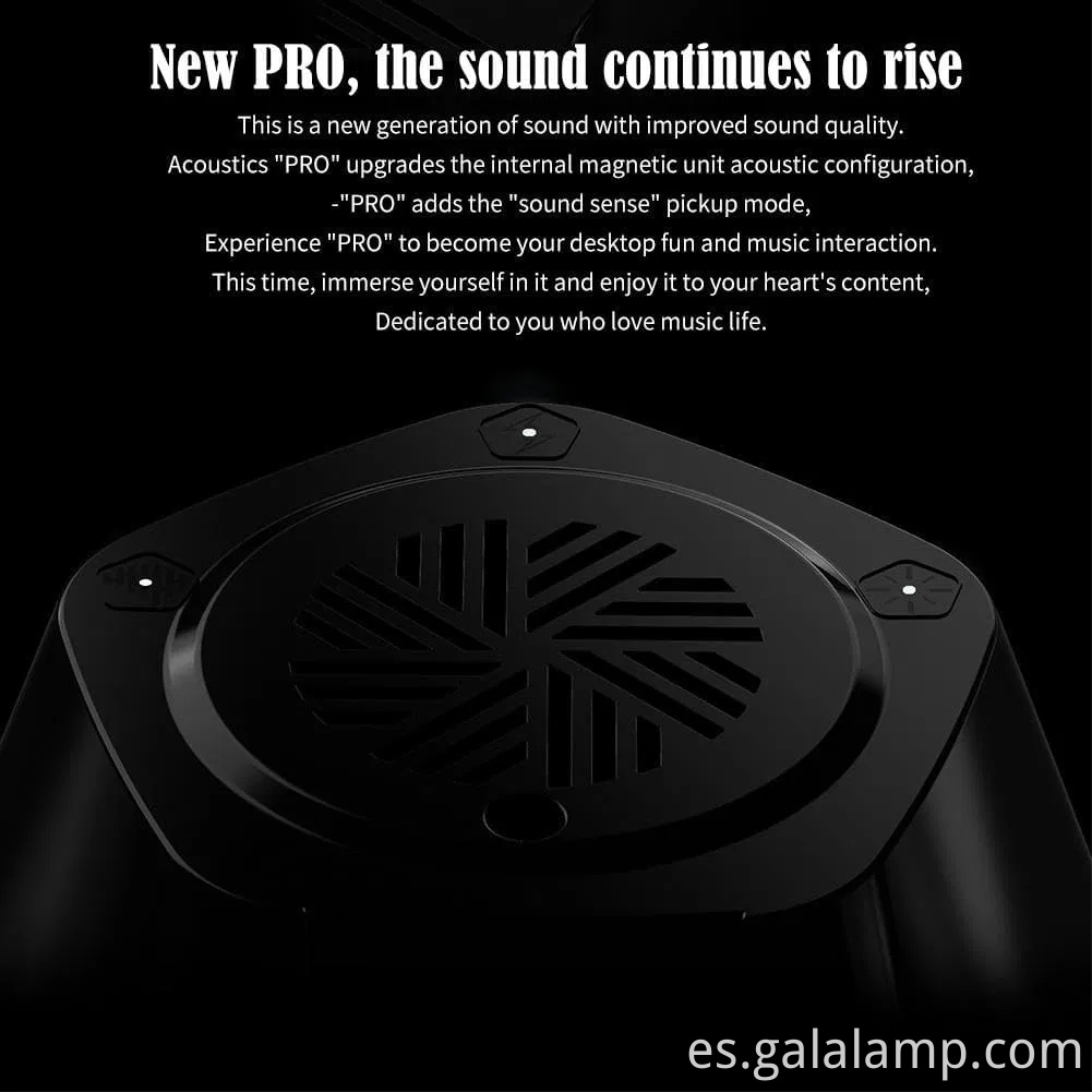 Altavoz de fluido magnético bailando para iluminación visual